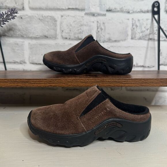 Merrell Jungle Slide Toddler Suede Brown Size 10 - Picture 1 of 7